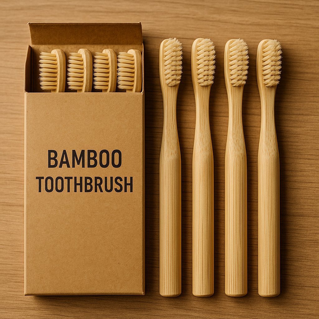 Bamboo Toothbrush Set